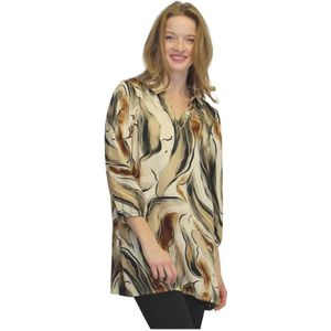 2-Biz, Dames, Blouses & Shirts, Veelkleurig, Maat: L Viscose,