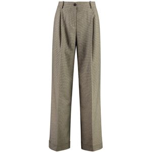 Pinko, Dames, Broeken, Bruin, Maat: S Wol,