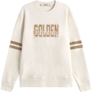 Golden Goose, Heren, Sweatshirts & Hoodies, Beige, Maat: M