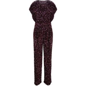 Elisabetta Franchi, Dames, Jumpsuits & Playsuits, Rood, Maat: M Poliester,