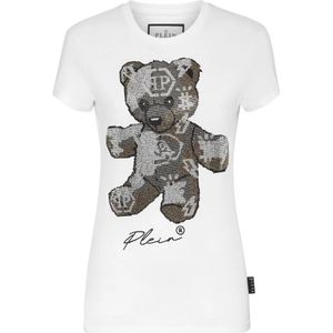 Philipp Plein, Dames, Tops, Wit, Maat: XS Katoen,