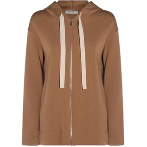 Max Mara, Dames, Sweatshirts & Hoodies, Bruin, Maat: 2XS