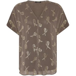 Bruuns Bazaar, Dames, Blouses & Shirts, Grijs, Maat: XS Viscose,