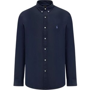 Polo Ralph Lauren, Heren, Overhemden, Blauw, Maat: L Katoen,