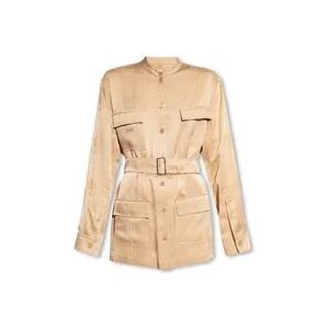 Burberry ‘Solange’ zijden shirt , Beige , Dames , Maat: XS