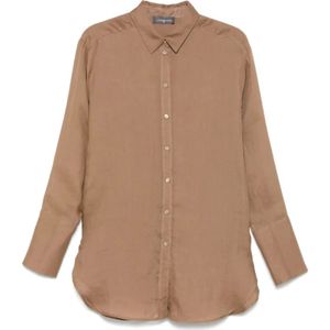 Lorena Antoniazzi, Dames, Blouses & Shirts, Bruin, Maat: XL