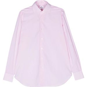 Finamore, Heren, Overhemden, Roze, Maat: 4XL Katoen,