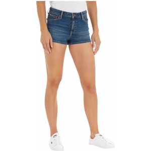 Tommy Hilfiger, Dames, Korte broeken, Blauw, Maat: W25 Denim,