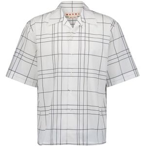 Marni, Heren, Overhemden, Wit, Maat: M Katoen,