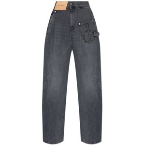 JW Anderson, Dames, Jeans, Grijs, Maat: W25 Katoen,