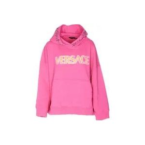 Versace Roze Sweaters , Pink , Dames , Maat: XS