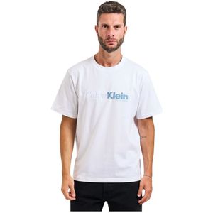 Calvin Klein Shirt  duifblauw / wit / offwhite