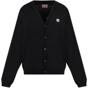 Kenzo, Heren, Truien, Zwart, Maat: L Katoen,