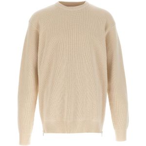 Jil Sander, Heren, Truien, Beige, Maat: M Katoen,