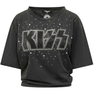 Dsquared2, Dames, Tops, Zwart, Maat: M