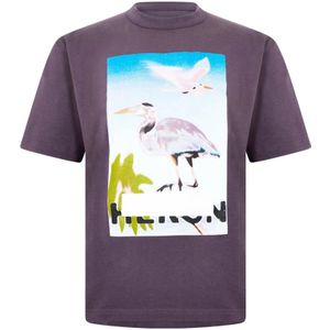 Heron Preston, Heren, Tops, Paars, Maat: S Katoen,