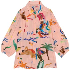 G.Kero, Dames, Blouses & Shirts, Veelkleurig, Maat: XS Viscose,