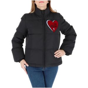 Love Moschino, Dames, Jassen, Zwart, Maat: S Poliester,