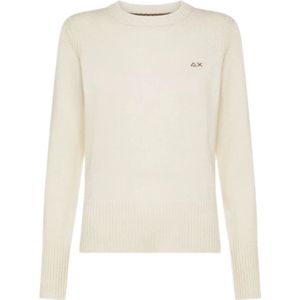 Sun68, Dames, Truien, Wit, Maat: S