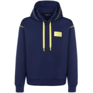Dolce & Gabbana, Heren, Sweatshirts & Hoodies, Blauw, Maat: M Katoen,