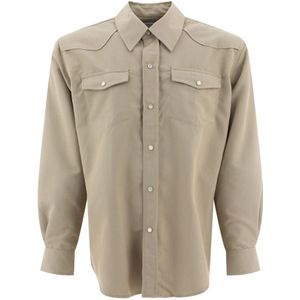 Our Legacy, Heren, Overhemden, Beige, Maat: L Viscose,
