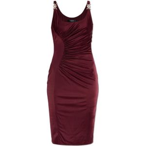 Versace, Dames, Jurken, Rood, Maat: 2XS Viscose,