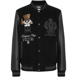 Philipp Plein, Heren, Jassen, Zwart, Maat: S Wol,