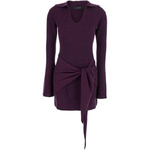 Federica Tosi, Dames, Jurken, Paars, Maat: S Kasjmier,