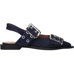 Ganni, Dames, Schoenen, Blauw, Maat: 41 EU