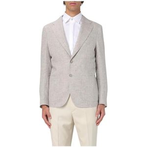 Fay, Heren, Jassen, Beige, Maat: 2XL Wol,