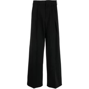 Maison Margiela, Dames, Broeken, Zwart, Maat: XS