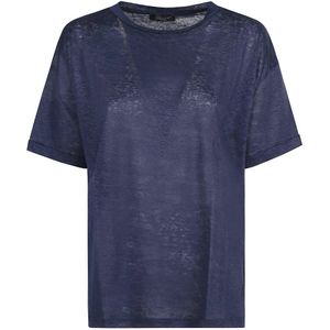 Aragona, Dames, Tops, Blauw, Maat: S