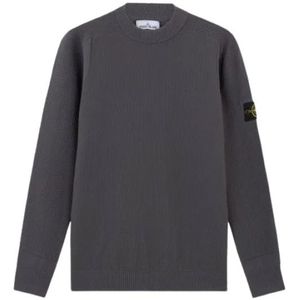 Stone Island, Heren, Truien, Grijs, Maat: XL Wol,