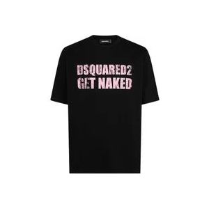 Dsquared2 T-Hemden , Black , Heren , Maat: S