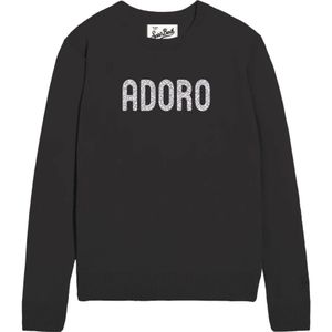 MC2 Saint Barth, Heren, Truien, Zwart, Maat: S Wol,