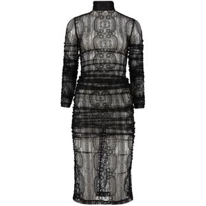 Dolce & Gabbana, Dames, Jurken, Zwart, Maat: XS Polyamide,