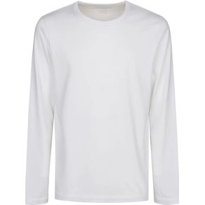 Majestic Filatures, Heren, Tops, Wit, Maat: S Katoen,