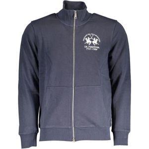 La Martina - Sweatshirt met Rits - Blauw - Katoen