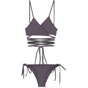 The Attico, Dames, Badkleding, Grijs, Maat: L Zijde,