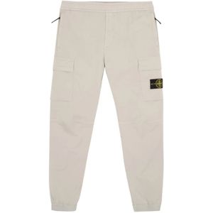 Stone Island, Heren, Broeken, Grijs, Maat: W31 Katoen,