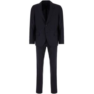 Lardini, Heren, Pakken, Blauw, Maat: L