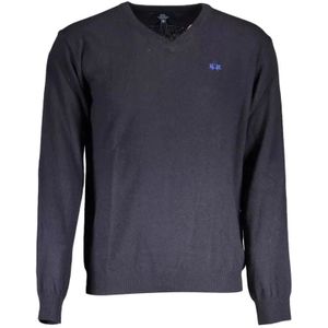 La Martina, Heren, Truien, Blauw, Maat: L Wol,