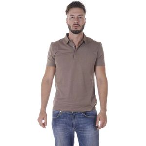 Versace, Heren, Tops, Bruin, Maat: S Leer,