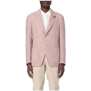 Lardini, Heren, Jassen, Roze, Maat: M Katoen,