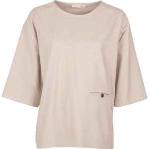 March23, Dames, Blouses & Shirts, Beige, Maat: S
