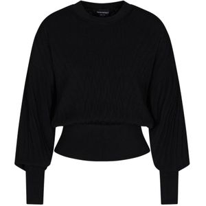 Emporio Armani, Dames, Truien, Zwart, Maat: M