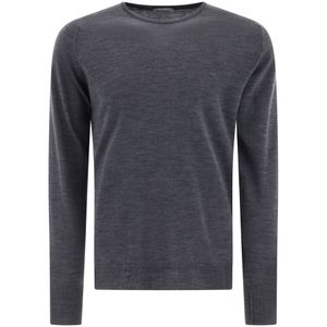 John Smedley, Heren, Truien, Grijs, Maat: 2XL Wol,