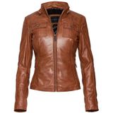 Bugatti, Dames, Jassen, Bruin, Maat: S Leer,