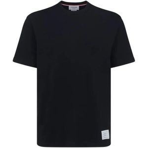 Thom Browne, Heren, Tops, Blauw, Maat: M Katoen,