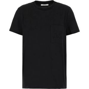 Max Mara, Dames, Tops, Zwart, Maat: S Katoen,